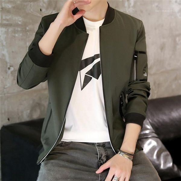 

zipper homme autumn winter clothes plus size jacket for mens slim fit casual long sleeve crew neck jacket with, Black;brown
