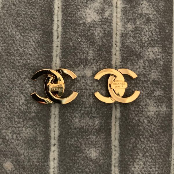 

deluxe paris design silver letter stud ear ring jewelry gold rose 3 colors earrings for women wedding gift ing, Slivery;golden