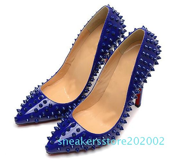 

2019 fashion fashion luxury designer women shoe red bottom high heels nude black red leather pointed toes pumps dress shoes s02