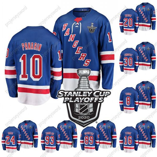 

2020 stanley cup playoffs artemi panarin chris kreide henrik lundqvist jacob trouba kaapo kakko mika zibanejad pavel buchnevich ryan strome, Black;red