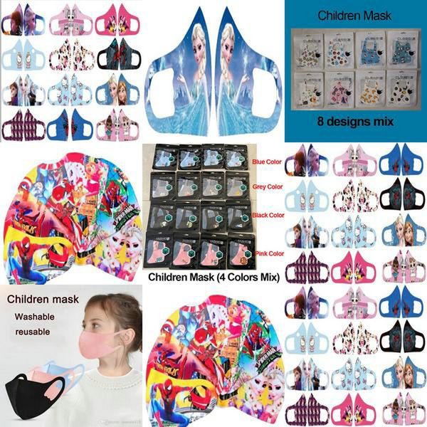 

kids face mask cubrebocas personaje animado face cover face mouth nose protection dhl individual package kids mask kpcbr w