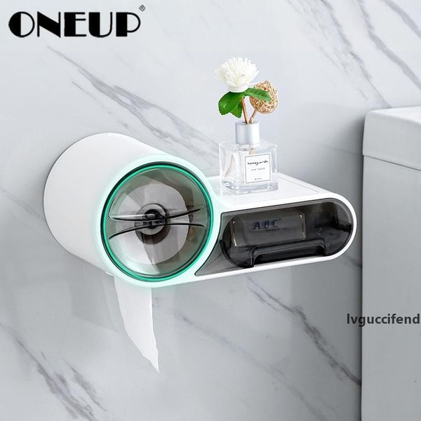 

oneup waterproof toilet dispenser toilet paper holder bathroom paper tissue box wall roll paper storage box bathroom accessories t200425