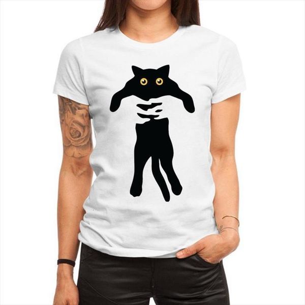 

summer fashion t shirt women casual harajuku tshirt cute funny cartoon print t shirt loose pullover style, White