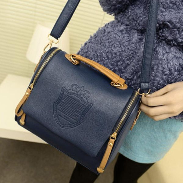 

handbag women 2020 fashion british crown handbag pure color crossbody bag messenger bags phone coin bag clutch bolso mujer