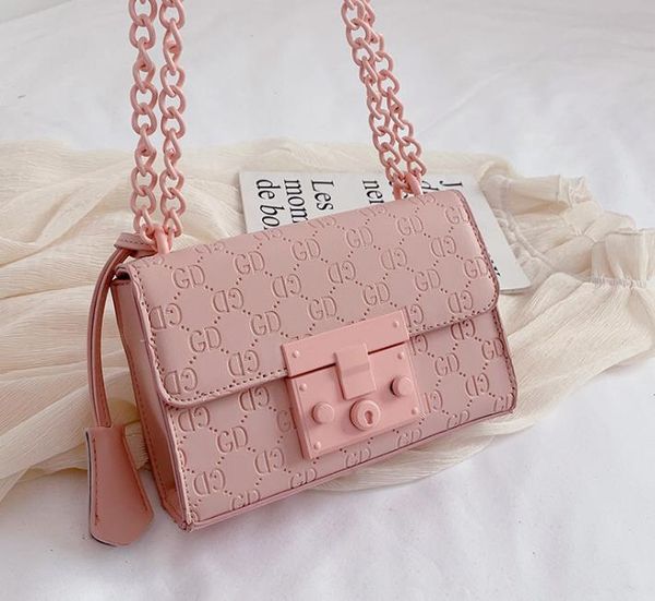 

designer handbag 2020 new female bag fashion wild chain small square bag embossed messenger shoulder bags for tide women ready to ship
