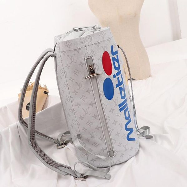 

retro style womens bag luxury designer backpacks women leather drawstring bucket bag large capacity mochila travel rucksack