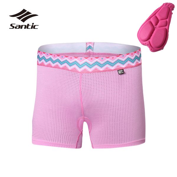 

santic 4d coolmax padded cycling shorts women road mountain bike shorts underwear bicycle downhill cycling underpants