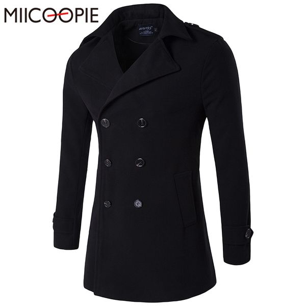 

new trench coat men 2020 jacket mens overcoat slim fit long coat men fashion winter coats windproof manteau homme plus size 4xl, Tan;black