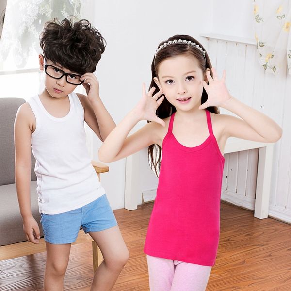 

new 2019 vest summer pure cotton korean children's wear children's wear, Blue