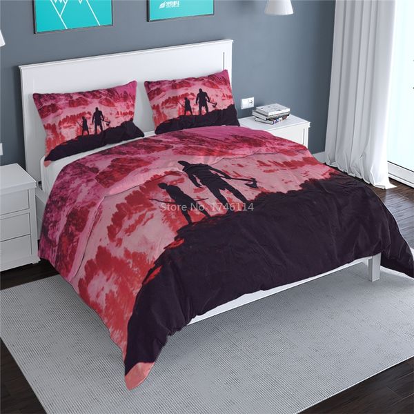 

3d god of war game printed duvet cover with pillowcase set twin full  king size bedding set bed linens home textile for boy
