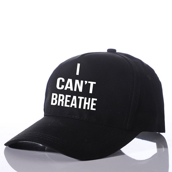 

i hat baseball hat can't breathe printed baseball cap america i can't breathe cap, Blue;gray