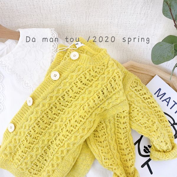 

special offer 2020 new korean fashion casual boutique special girl preferential girl gold silk cotton soft knitted cardigan girls, Blue