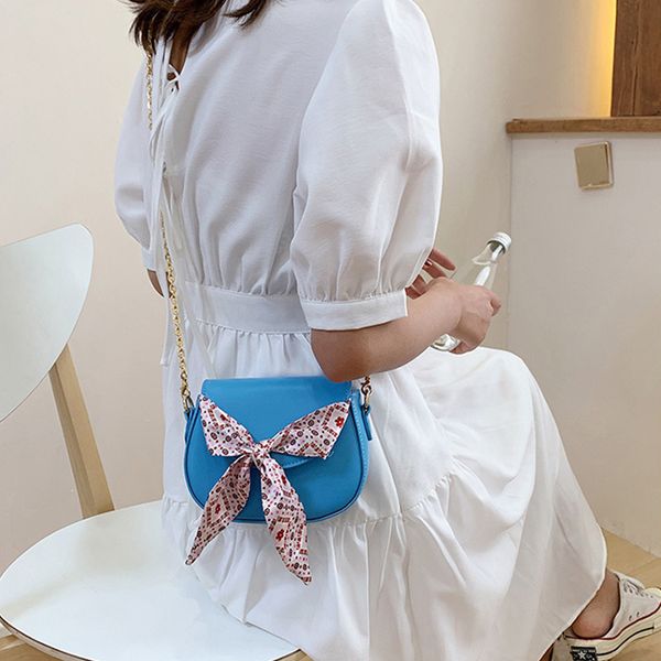 

handbag 2020 ladies summer pu leather messenger bag tote female new magnetic button shoulder bags saddle shape purse fashion bow