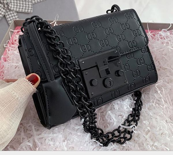 

designer handbag 2020 new female bag fashion wild chain small square bag embossed messenger shoulder bags for tide women
