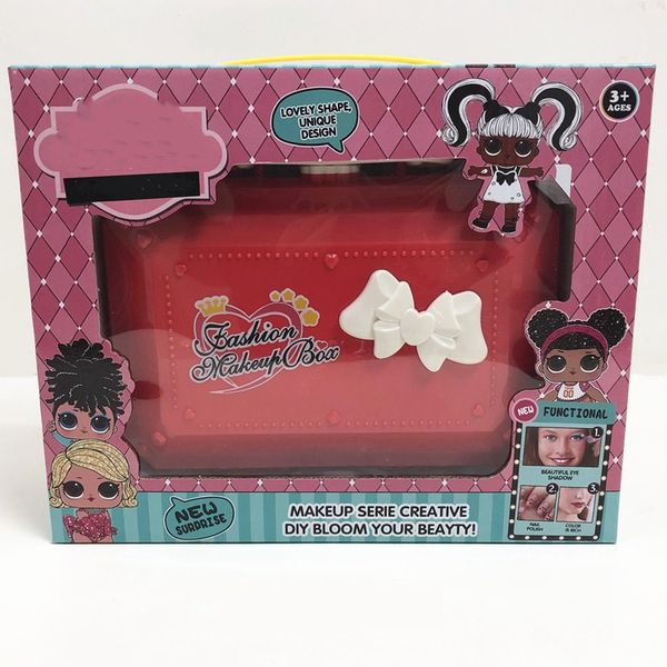 

lovely suitcase package patterns latest technology baby makeup kit for girl in box non toxic for kids