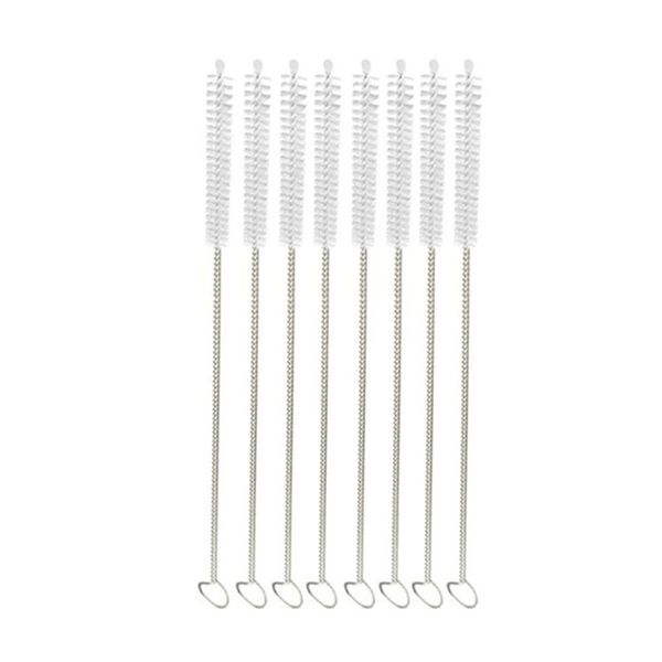

reusable straw clean brush cleanser brush 200/230/267mm stainless steel nylon clean brush cleaning tools