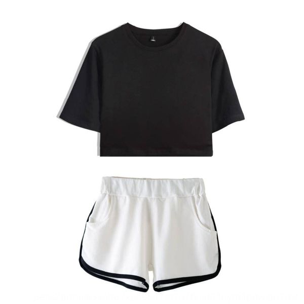 

lqhqd women'snavel short-sleeved shorts suit dancing clothes women'snavel short-sleeved shorts suit t-shirt t-shirt dancing clothe, Gray