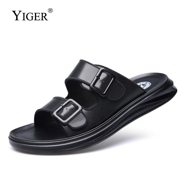 

slippers yiger men's slipper summer lazy beach flip flop man 2021 black