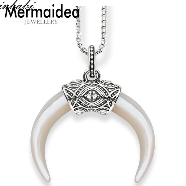 

necklace tiger's tooth link chain trendy protection gift women 2020 new silver plated fashion jewelry