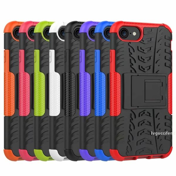

dazzle hybrid case for iphone se 2gen 2020 7 8 galaxy a21 a70 a40 rugged shockproof armor hard pc tpu anti-skid phone defender tire covers