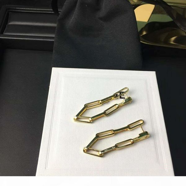 

s new wild temperament chain designer earrings luxury designer jewelry women earrings, Golden