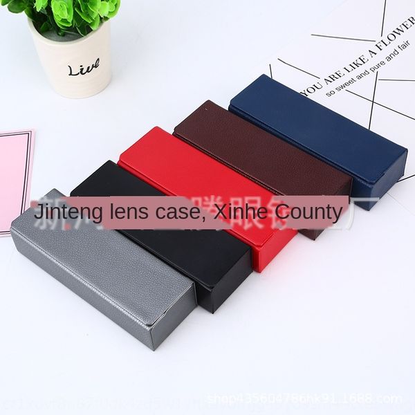 

handmade high-end case case myopia myopia box handmade glasses antique glasses box, Blue