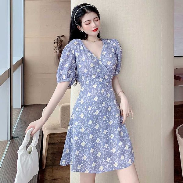 

5205# maternity dress summer short sleeve easy matching loose stylish floral dress for pregnant women mom, White