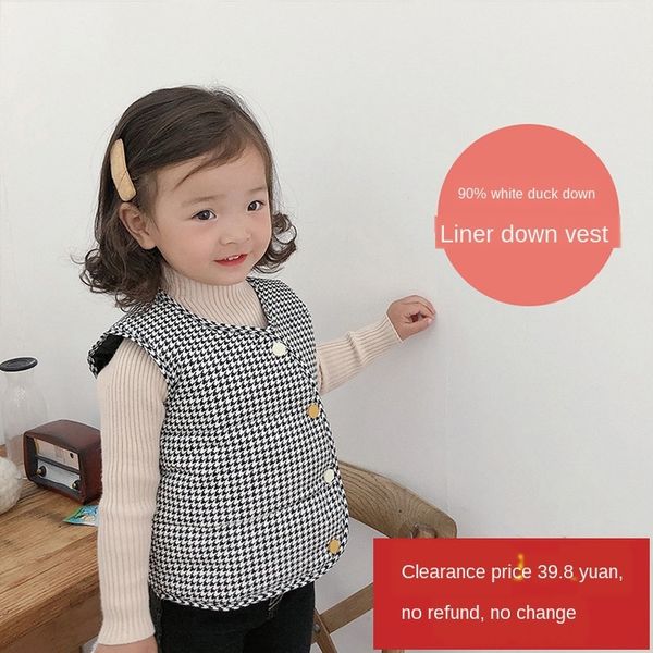 

no refund no change children's liner jacket vest down jacket waistcoat boys and girls 90% white duck down vest waistcoat, Camo