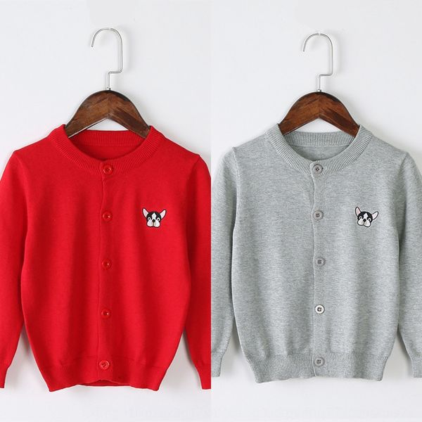 

obv4n шесть лавровой весна и осень ins детского пальто свитер свитера чистого хлопка детских трикотажного кардиган мальчиков и девочек трико, Blue