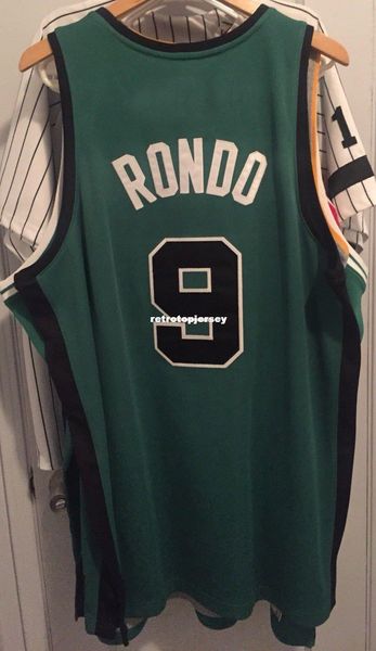 

wholesale rajon rondo #9 jersey black green ad pierce t-shirt vest stitched basketball jerseys ncaa, Gray
