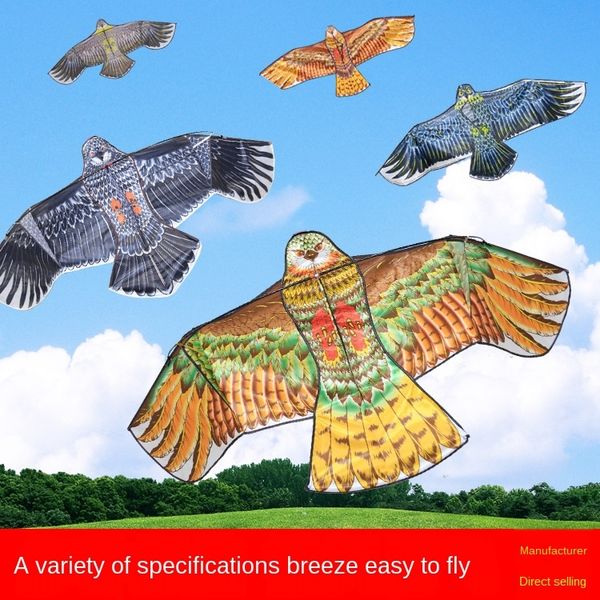 

new flat breeze easy to fly 3 m front flat eagle breeze kite pole stereo eagle weifang kite