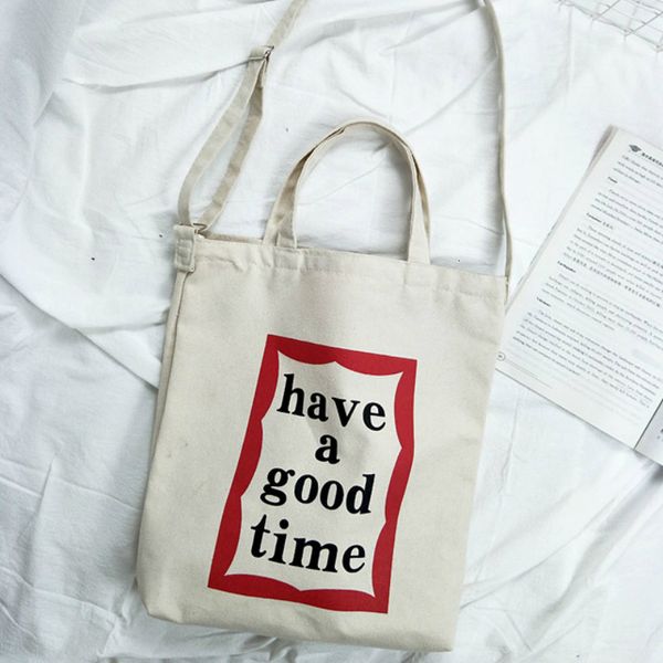 

fashion women letters printing canvas bags handbags 2020 new arrival female students school bags casual shoulder bags