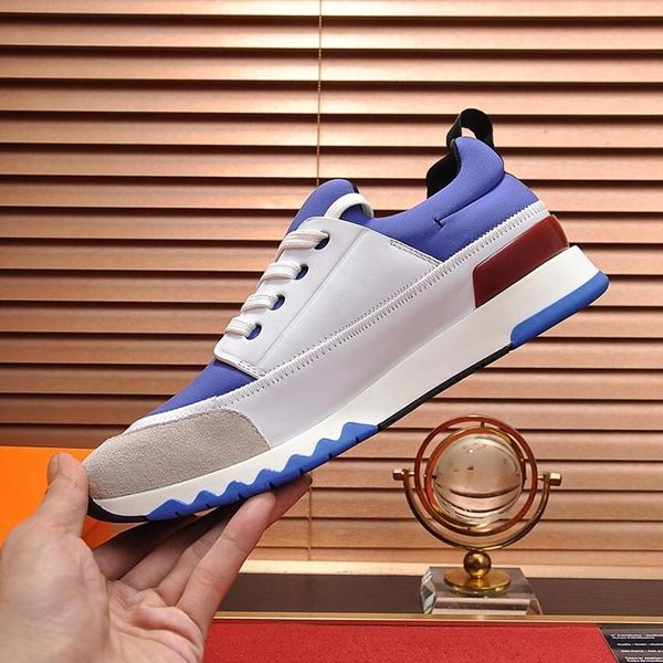 

stadium sneakers mens shoes outdoor walking breathable footwears plus size lace -up casual vintage men shoes with origin box, Black