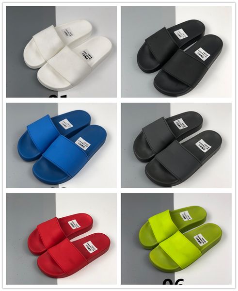 

2020 paris sliders mens womens summer sandals beach slippers ladies flip flops loafers black white red green slides