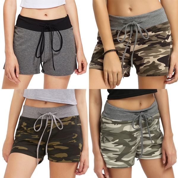 

2020 new summer home casual shorts women fashion plus size womens loose cotton shorts comfortable breathable #360#1691, White;black