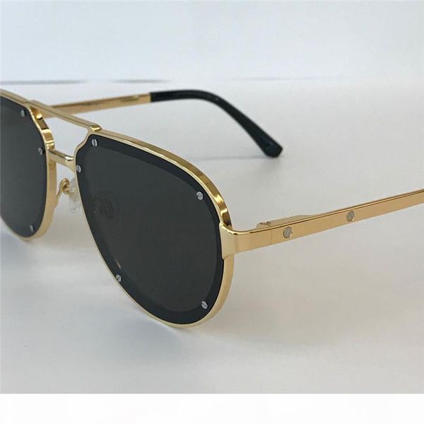 

r new fashion designer sunglasses 0195 pilot frame simple summer popular selling style uv400 outdoor protection eyewear, White;black