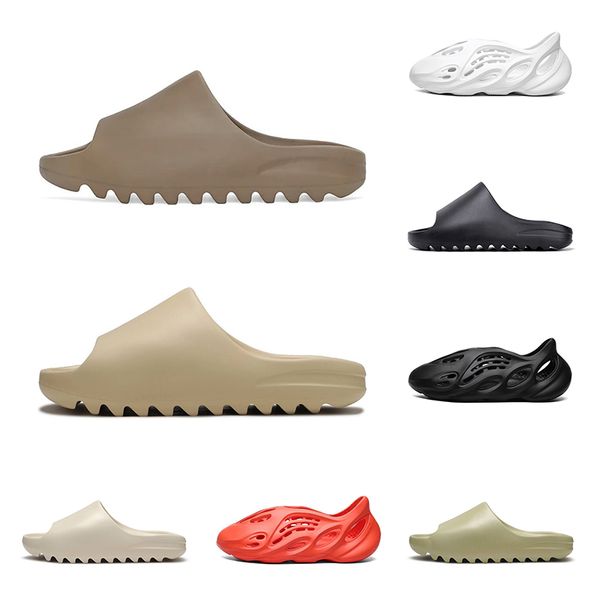 

athletic 2020 chaussures kanye slide slippers for men women desert bone black resin foam outdoor sandals runner sneakers size 36-45