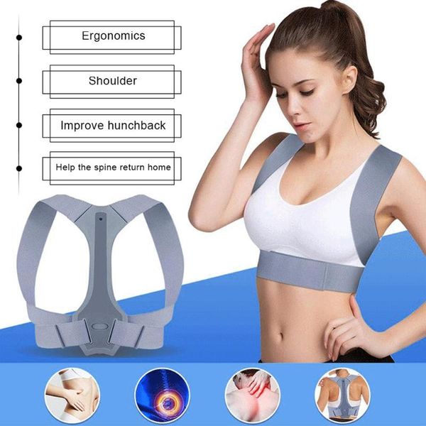 

posture corrector adjustable humpback correction belt back correction belt posture corrector universal, Black;blue