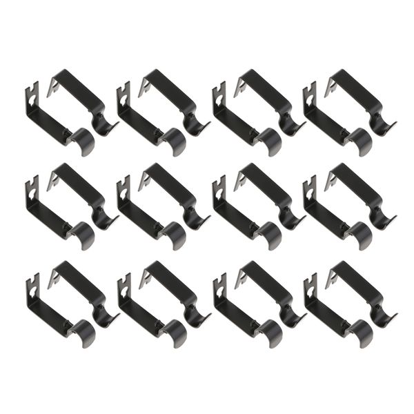 

24 pack adjustable iron practical curtain pole bracket curtain rod bracket
