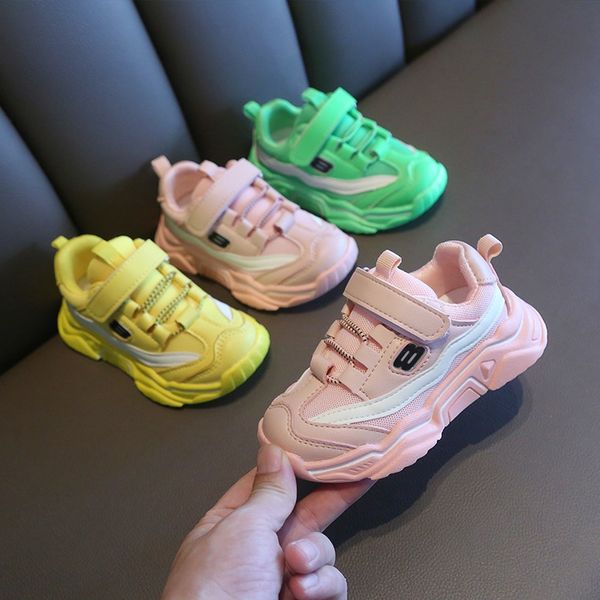 

boys' girls' spring and autumn 2020 new baby children's children's single baby shoes breathable mesh shoes fashion, Black