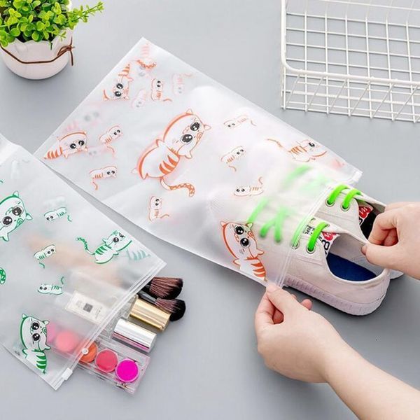 

cute cartoon cat pattern makeup bag storage pvc portable cosmetic bag women pouch toiletry bag organizer case travel necessarie