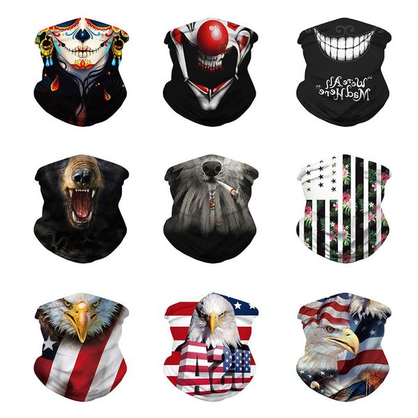 

factory dropshipping clown digital printing multifunctional magic headband ever-changing seamless mask outdoor sports riding bib fm0502