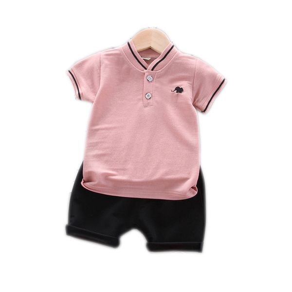 

new summer short sleeve children fashion clothing baby boys girls t shirt shorts 2pcs/sets kids infant clothes toddler tracksuit, White