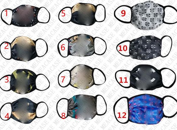 

washable silk face mask summer fashion facemasks multi sunproof dustproof cycling sports mouth nose cover masks anti dust d8509