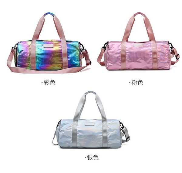 

new sports gym bag large fitness swim handbags with shoes pouch whole sale wet and dry combo travel blosa hologram bags 2020