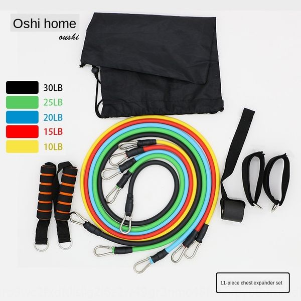 

1 set of multifunctional device fitness equipment tpe tension rope one-word tension belt muscle training fitness equipment kit