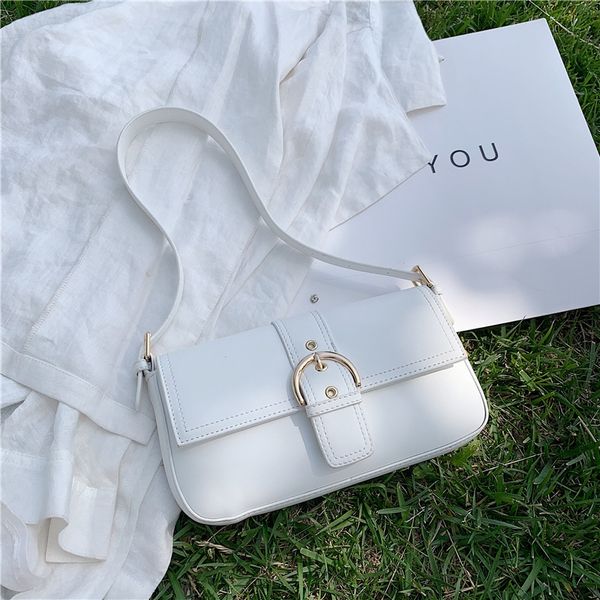 

2020 new underarm women's shoulder all-match frog fashion shoulder bag women's magic stick bag, White