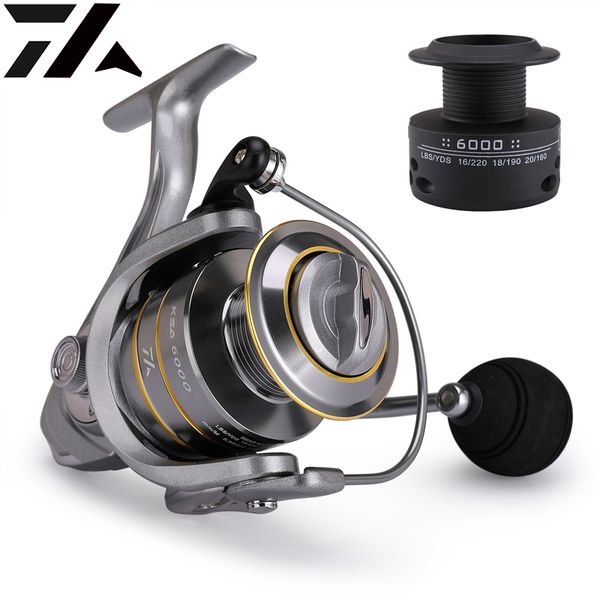 

max 15kg drag double spool fishing reel 5.5:1 outdoor high speed spinning reel carp fishing reels for saltwater