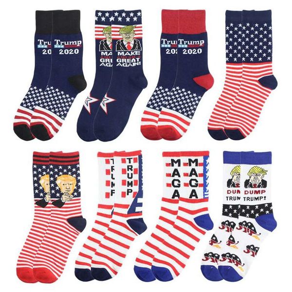 

dhl ship новый trump носки президент maga trump письмо чулки striped stars us flag спорт носки maga носок party favor dha697