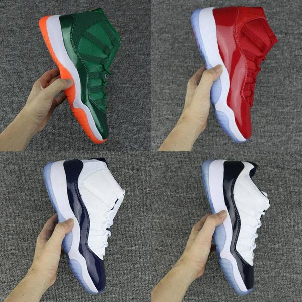 

wholesale 11 gym red chicago midnight navy win like 82 unc space jam 45 mens basketball shoes 11s athletic sport sneakers